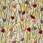 Schumacher 81560 Deco Flower Embroidery Multi fabric swatch