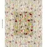 Schumacher 81560 Deco Flower Embroidery Multi fabric swatch