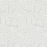 Schumacher 176050 Deconstructed Stripe Black fabric swatch