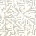 Schumacher 176053 Deconstructed Stripe Greige fabric swatch