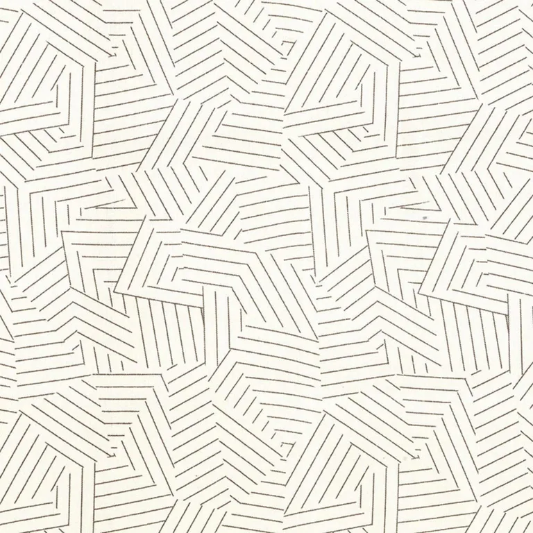 Schumacher 176053 Deconstructed Stripe Greige fabric swatch