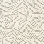 Schumacher 176700 Deconstructed Stripe Indoor/Outdoor Black fabric swatch