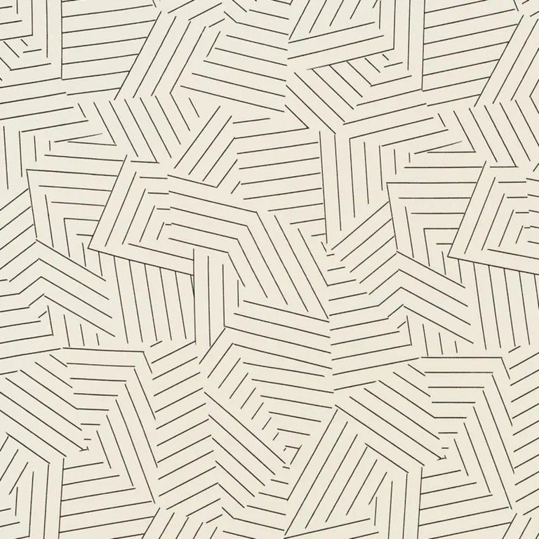 Schumacher 176700 Deconstructed Stripe Indoor/Outdoor Black fabric swatch