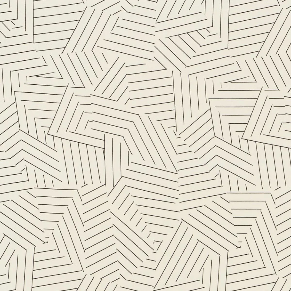 Schumacher 176700 Deconstructed Stripe Indoor/Outdoor Black fabric swatch