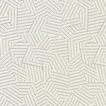 Schumacher 176701 Deconstructed Stripe Indoor/Outdoor Cobalt fabric swatch