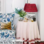 Schumacher 176051 Deconstructed Stripe Red fabric swatch