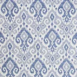 Schumacher 77362 Dedra Indigo fabric swatch