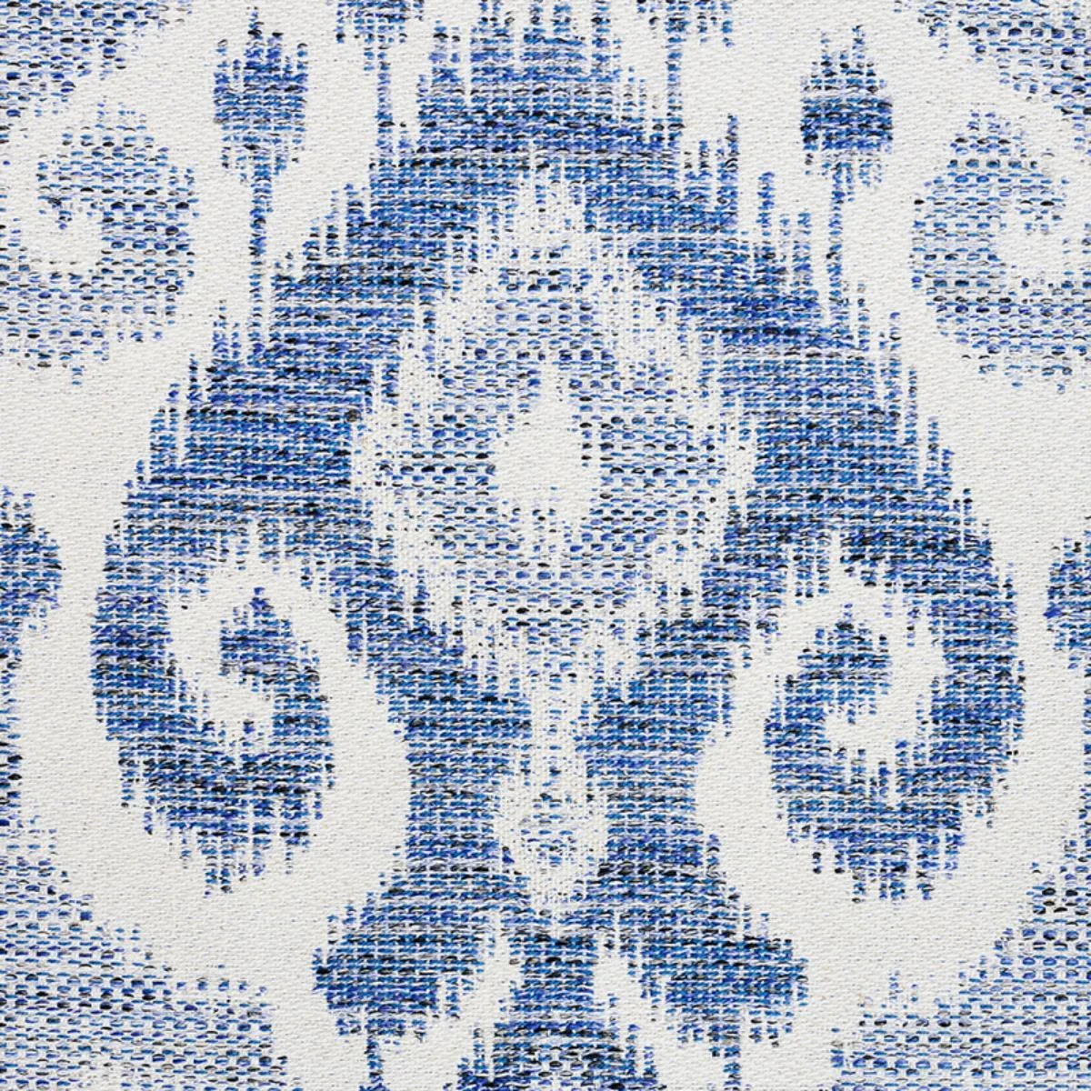 Schumacher 77362 Dedra Indigo fabric swatch