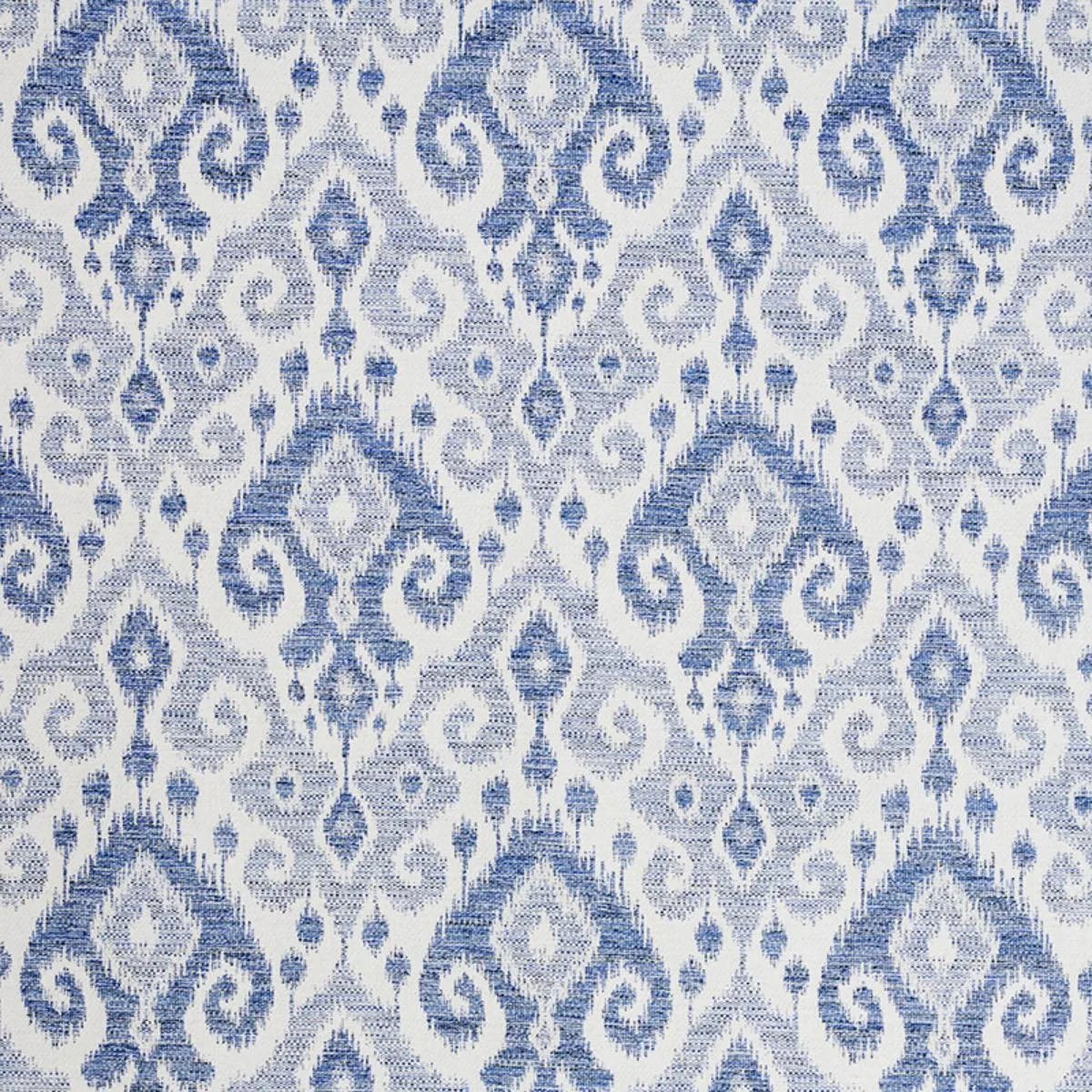 Schumacher 77362 Dedra Indigo fabric swatch