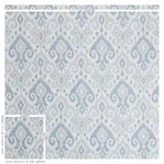 Schumacher 77360 Dedra Sky fabric swatch