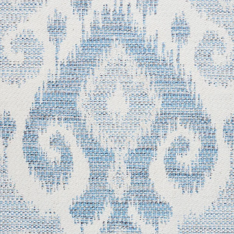 Schumacher 77360 Dedra Sky fabric swatch