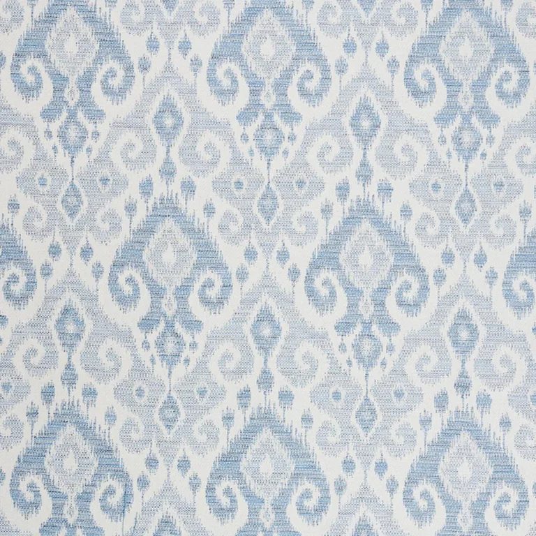 Schumacher 77360 Dedra Sky fabric swatch