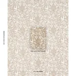 Schumacher 182172 Deerfield Mocha fabric swatch