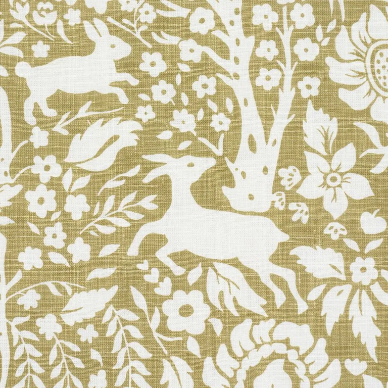 Schumacher 182170 Deerfield Moss fabric swatch