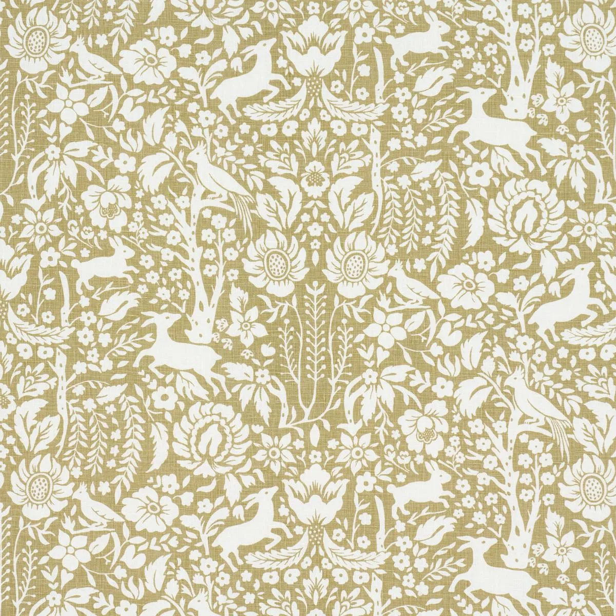 Schumacher 182170 Deerfield Moss fabric swatch