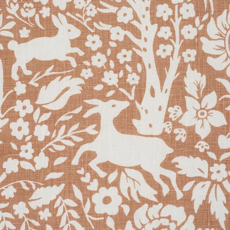 Schumacher 182171 Deerfield Spice fabric swatch