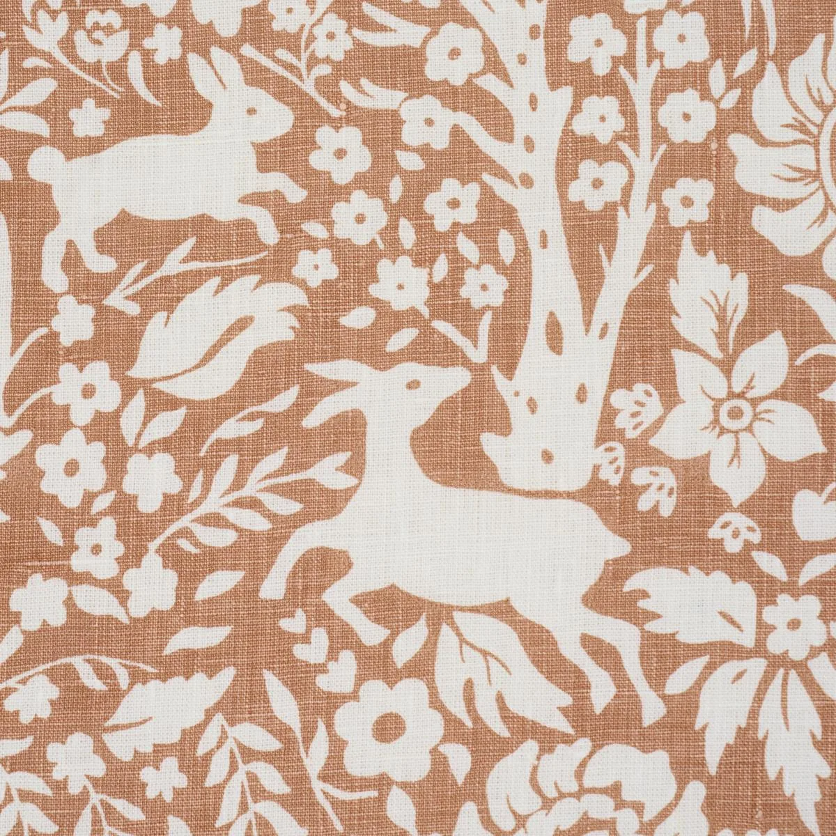 Schumacher 182171 Deerfield Spice fabric swatch