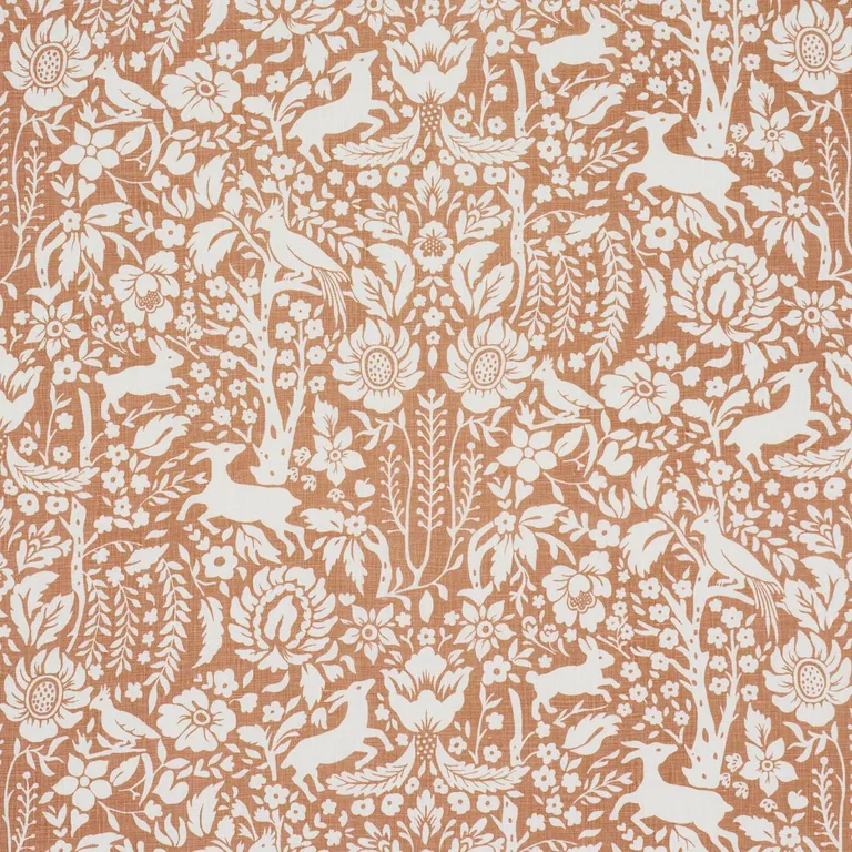 Schumacher 182171 Deerfield Spice fabric swatch