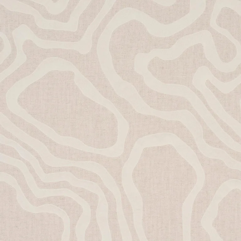 Schumacher 84431 Defeo Embroidery Bone fabric swatch