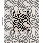 Schumacher 84430 Defeo Embroidery Noir fabric swatch
