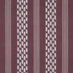 Schumacher 87240 Deja Stripe Bordeaux fabric swatch