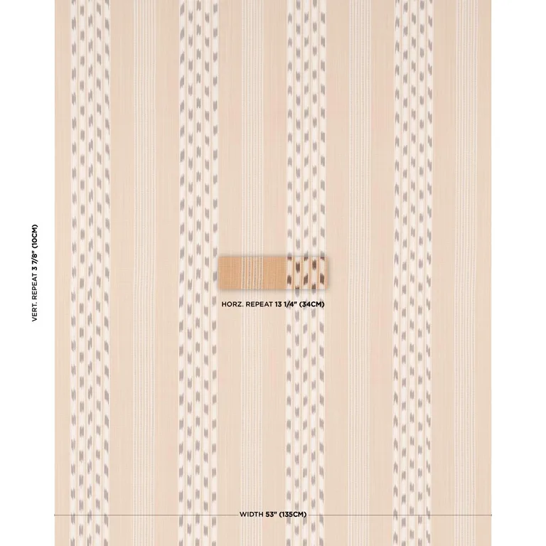 Schumacher 87242 Deja Stripe Ochre fabric swatch