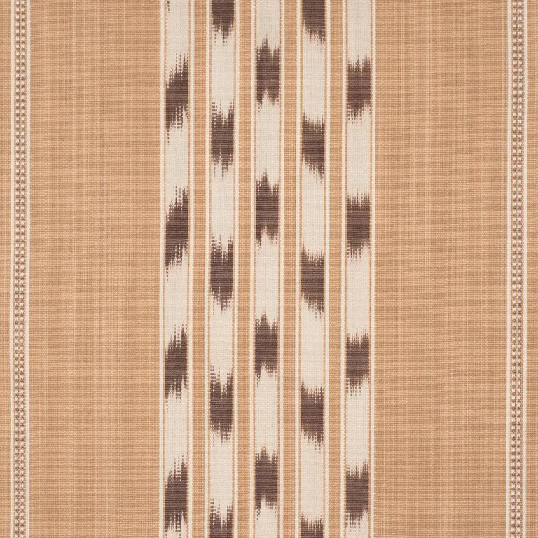 Schumacher 87242 Deja Stripe Ochre fabric swatch