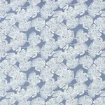 Schumacher 178341 Del Coco Sheer Marine fabric swatch