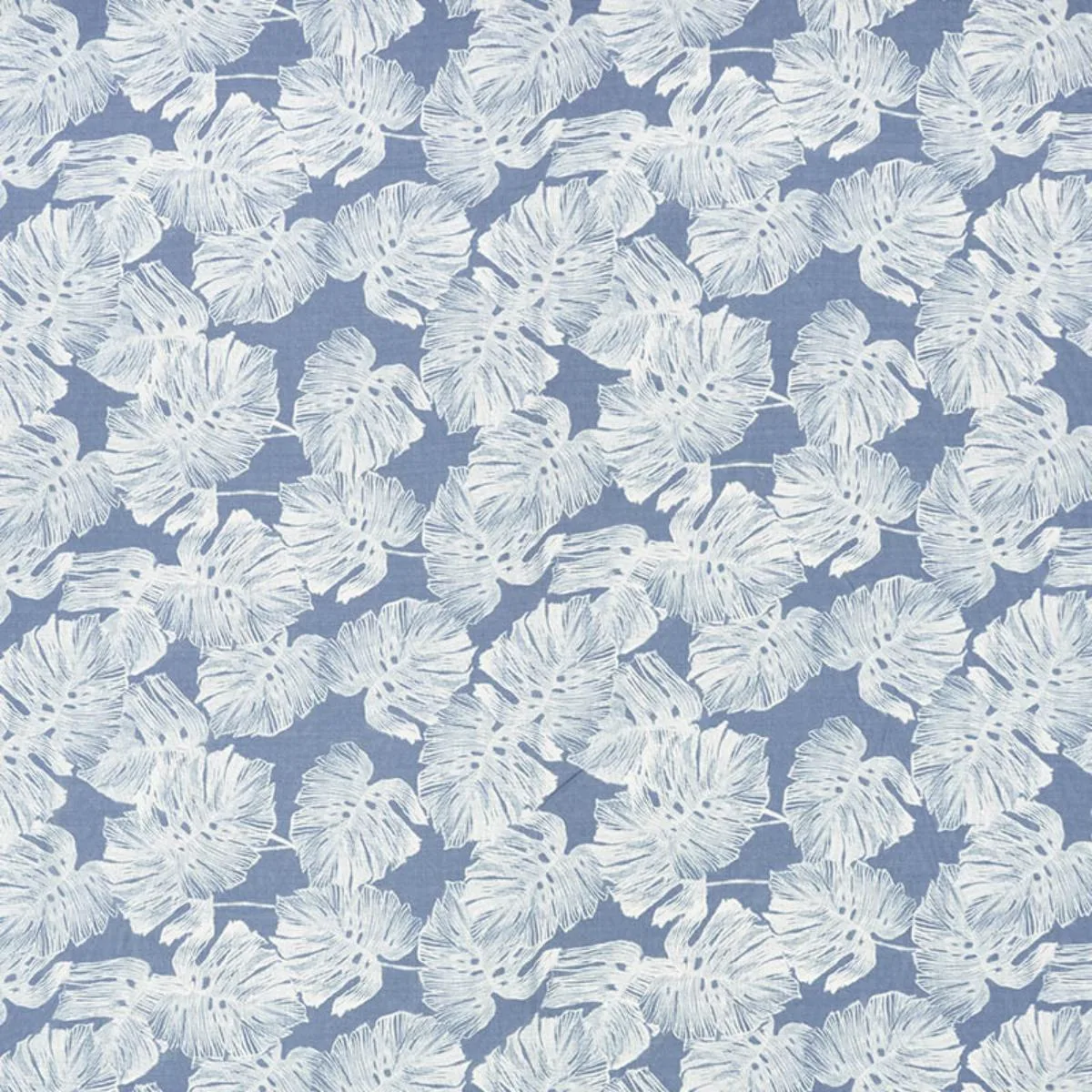 Schumacher 178341 Del Coco Sheer Marine fabric swatch