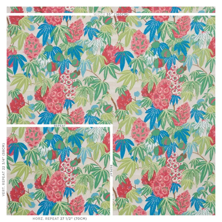 Schumacher 178640 Del Lungo Coral fabric swatch