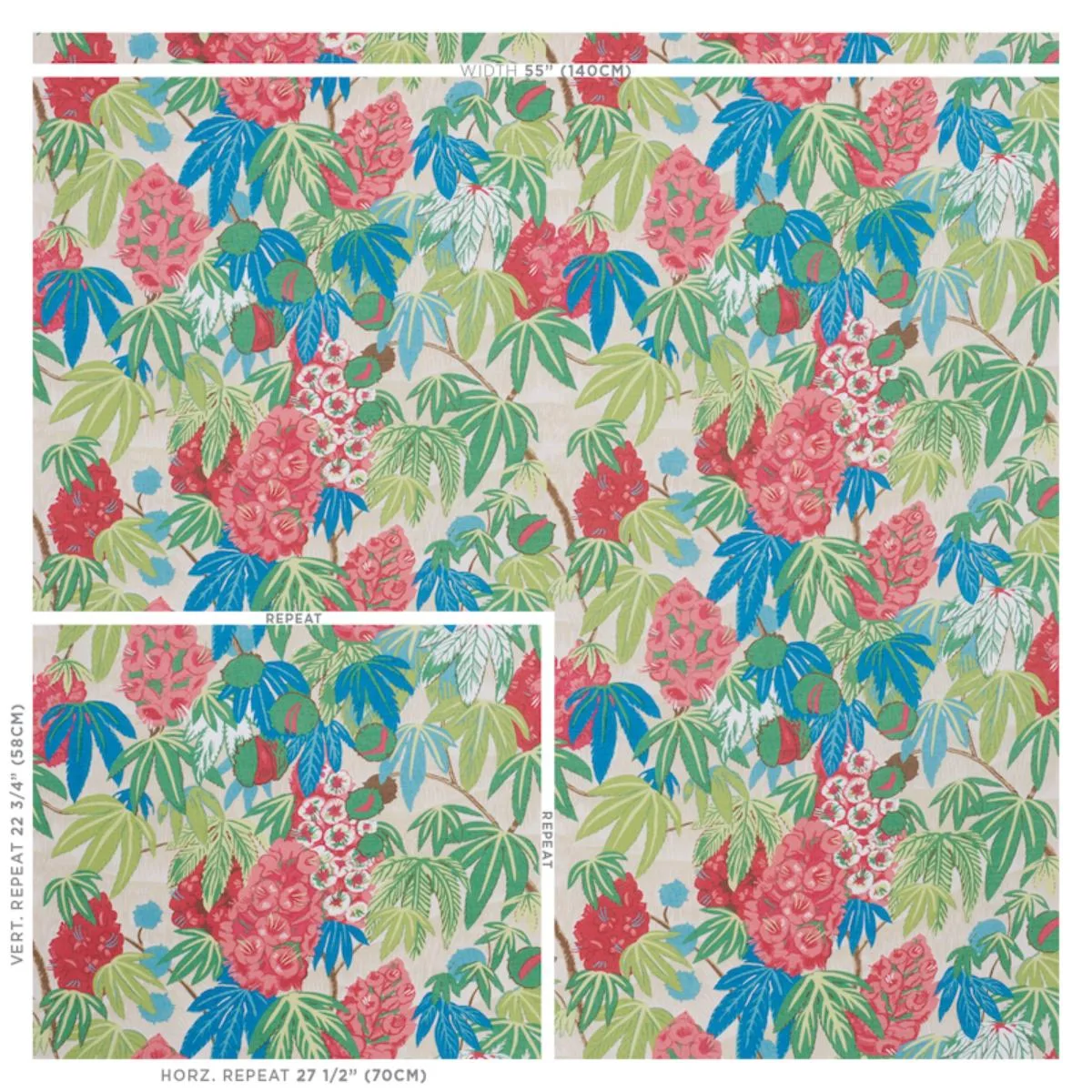 Schumacher 178640 Del Lungo Coral fabric swatch