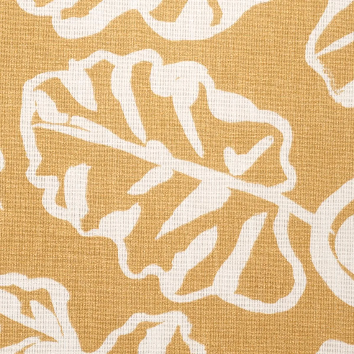 Schumacher 181991 Del Mar Indoor/Outdoor Marigold fabric swatch