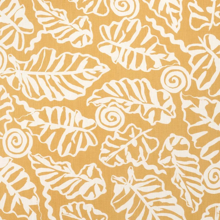 Schumacher 181991 Del Mar Indoor/Outdoor Marigold fabric swatch