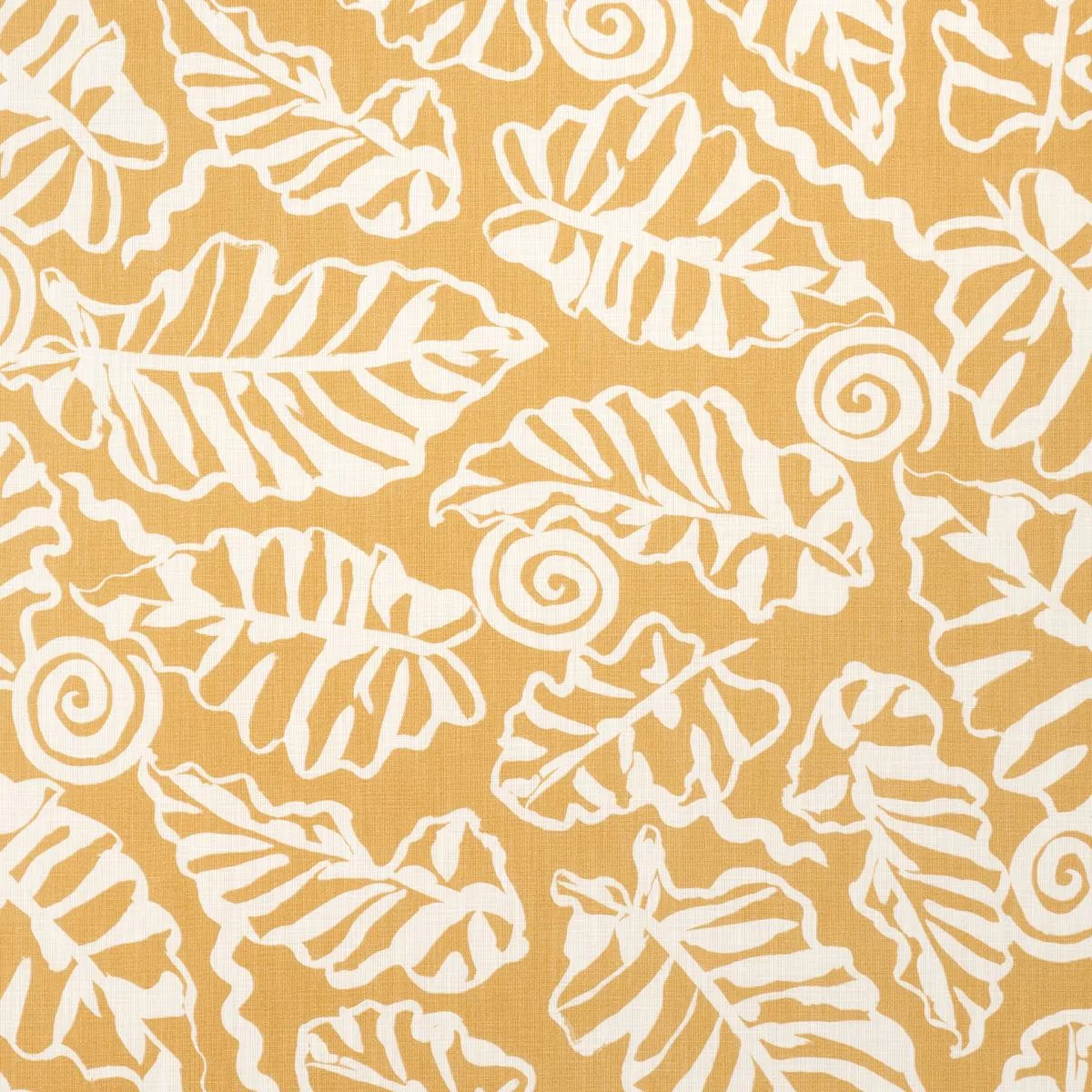 Schumacher 181991 Del Mar Indoor/Outdoor Marigold fabric swatch