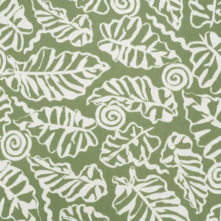 Schumacher 181990 Del Mar Indoor/Outdoor Verde fabric swatch