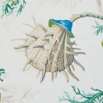 Schumacher 178760 Del Tesoro Blue & Green fabric swatch