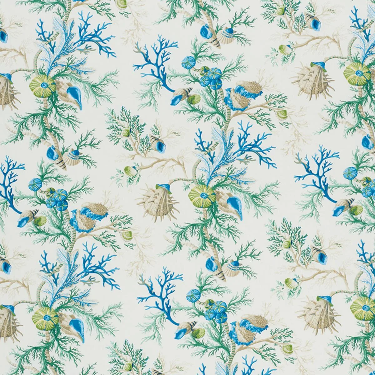 178760 Del Tesoro Blue & Green Fabric