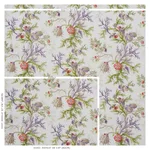 Schumacher 178762 Del Tesoro Purple & Coral fabric swatch