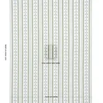Schumacher 180661 Delft Stripe Green fabric swatch