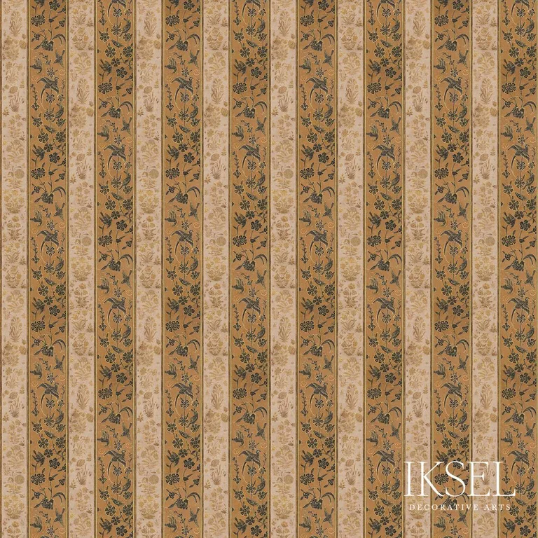 Schumacher RF923ACS01 Delhi Stripe Cotton Original fabric swatch