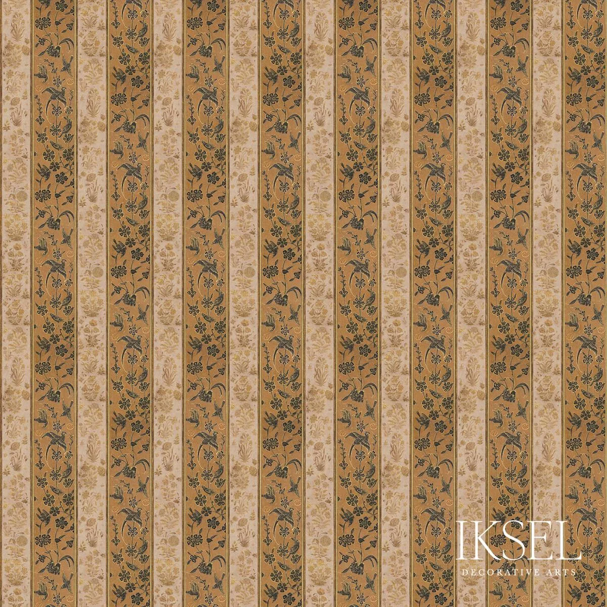 Schumacher RF923ACS01 Delhi Stripe Cotton Original fabric swatch