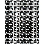 Schumacher 82032 Den Appliqué Carbon fabric swatch