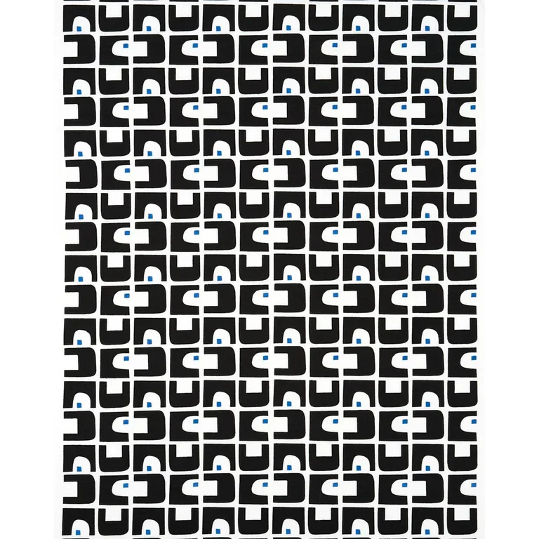 Schumacher 82032 Den Appliqué Carbon fabric swatch
