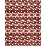 Schumacher 82031 Den Appliqué Clay fabric swatch