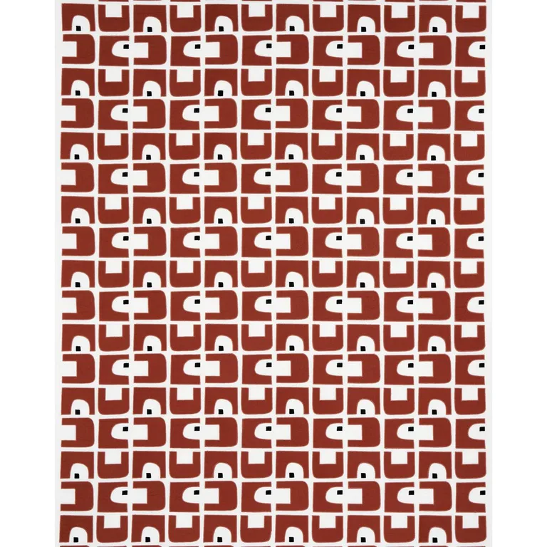Schumacher 82031 Den Appliqué Clay fabric swatch