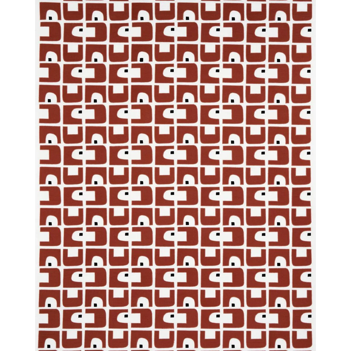 Schumacher 82031 Den Appliqué Clay fabric swatch
