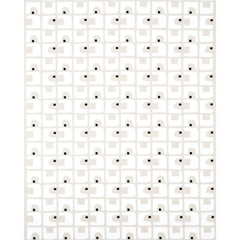 Schumacher 82030 Den Appliqué Cumin fabric swatch