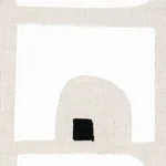 Schumacher 82030 Den Appliqué Cumin fabric swatch