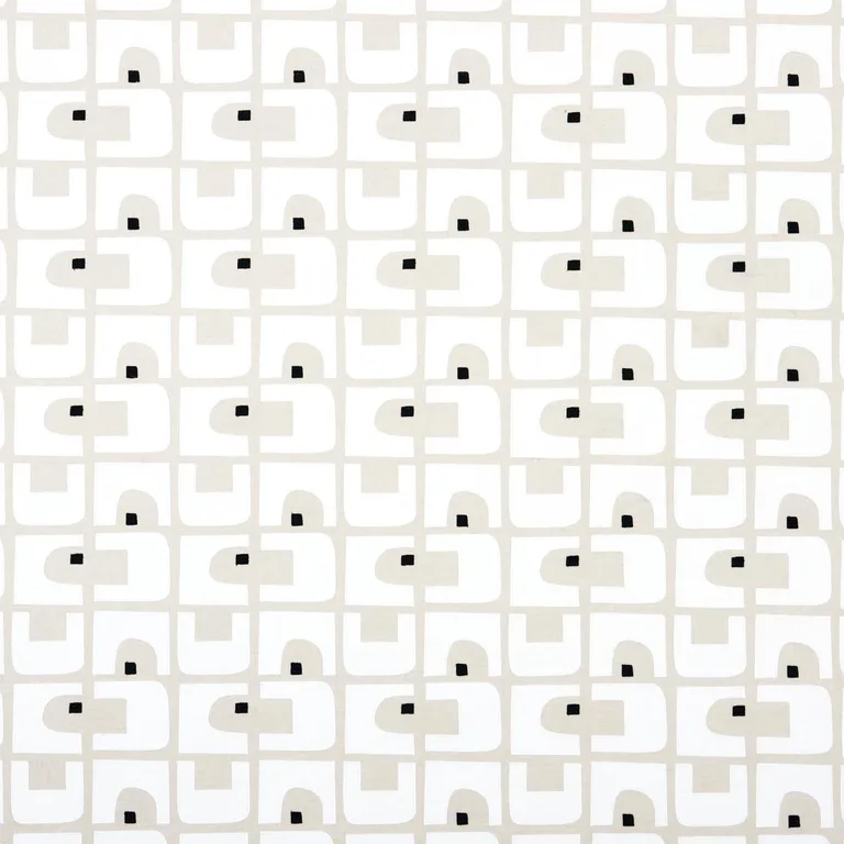 Schumacher 82030 Den Appliqué Cumin fabric swatch