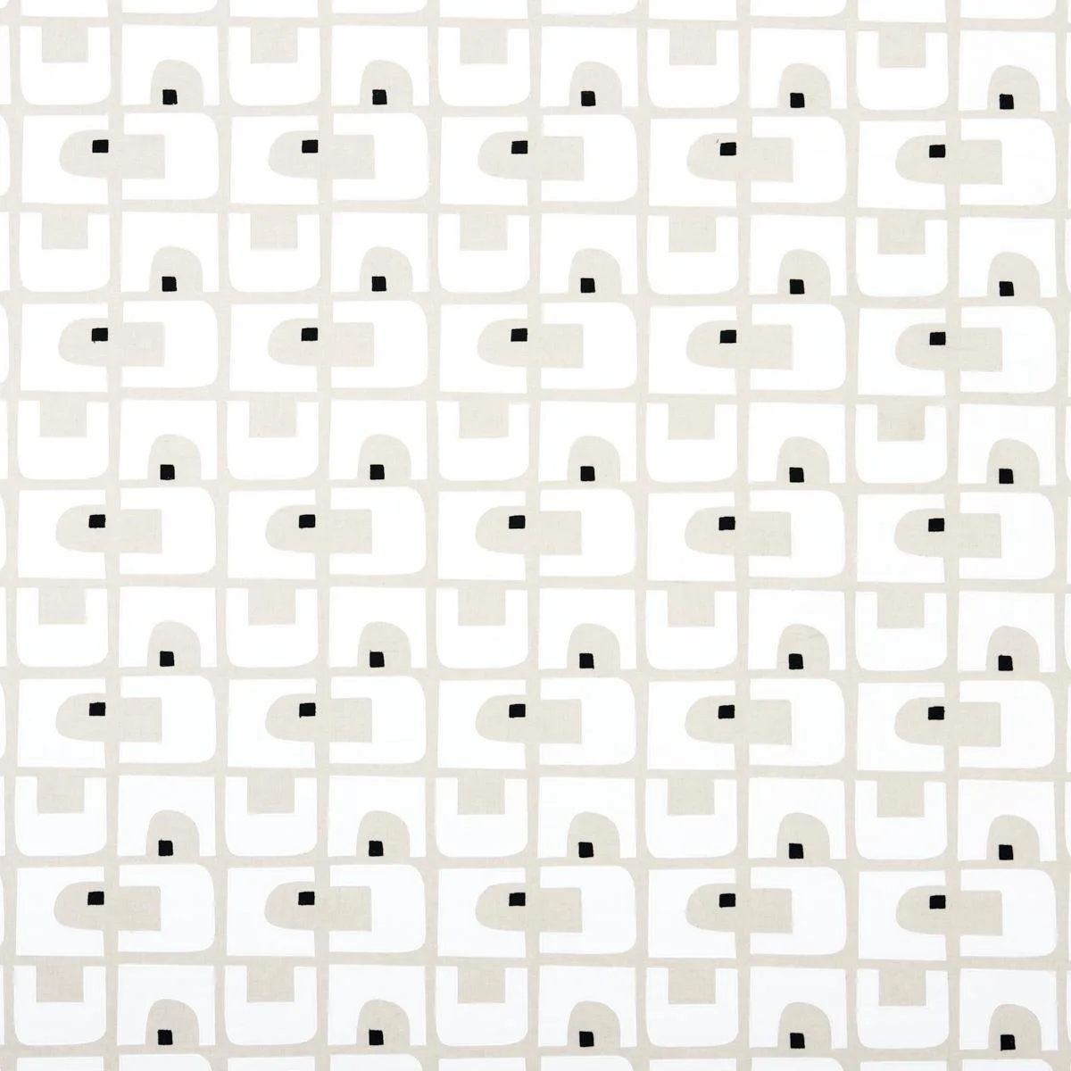 Schumacher 82030 Den Appliqué Cumin fabric swatch